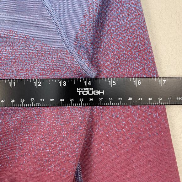 Gymshark Adapt Ombre Seamless Crop Top Pink Blue Size Medium Active Sportswear - Picture 8 of 8